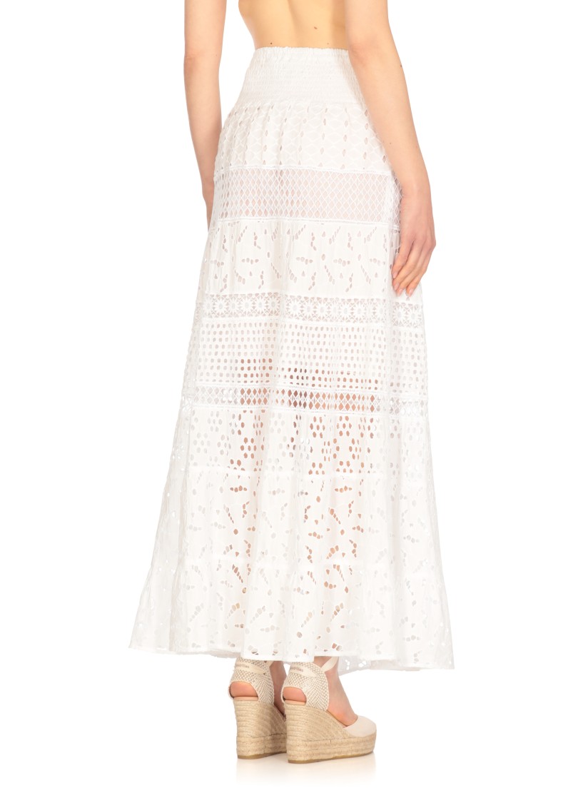 Temptation Maxi Skirt With Intricate Lace Detailing