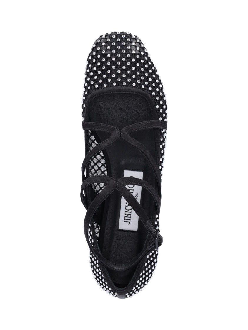 Jimmy Choo Astoria Ballerinas Rhinestone Embellishments