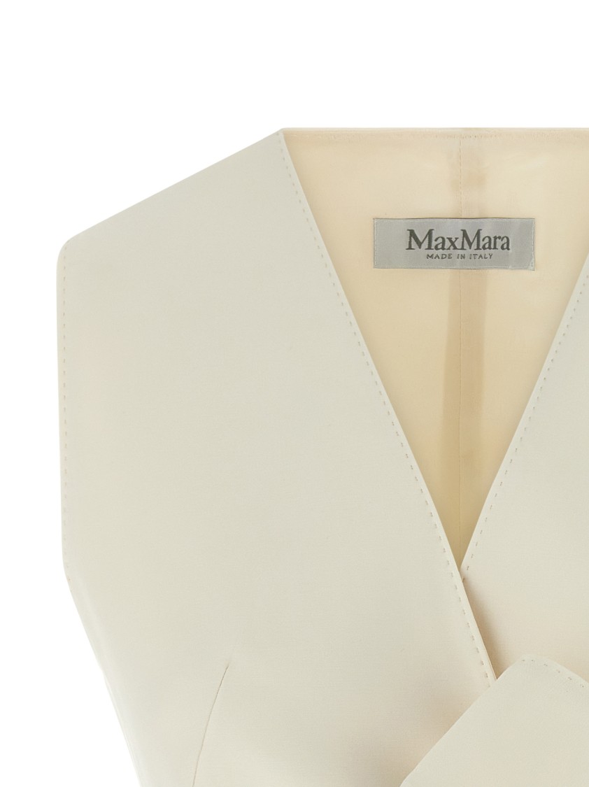 Max Mara Zampa Gilet White In White