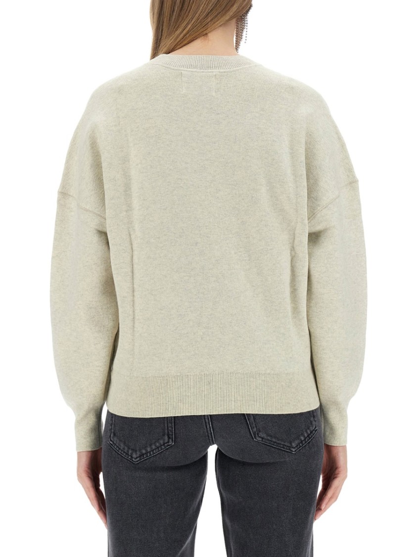 Isabel Marant Étoile Isabel Marant Etoile Marisans Sweater With Logo Intarsia In Grey
