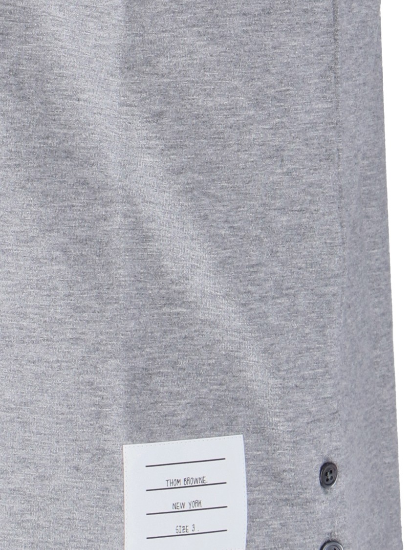 Thom Browne Tricolor Detail T-shirt - Grey