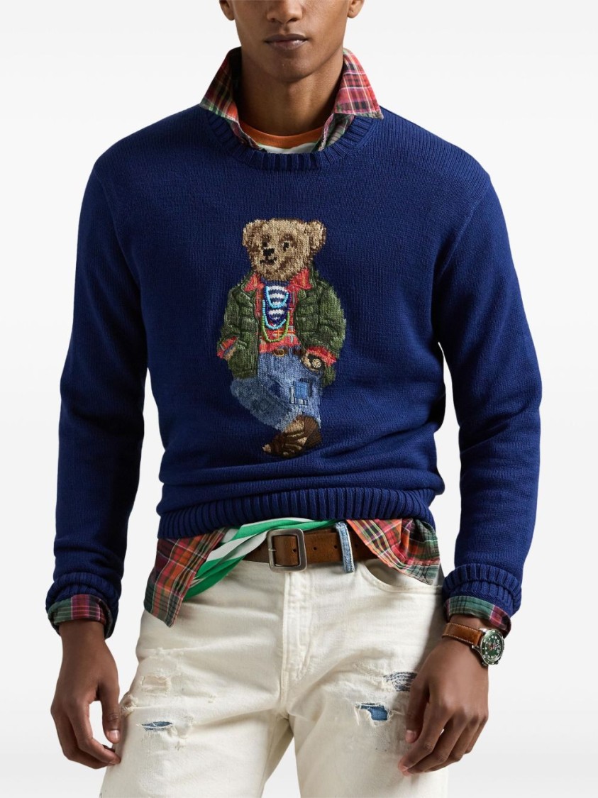 Shop Polo Ralph Lauren Crew Neck Cotton Sweater