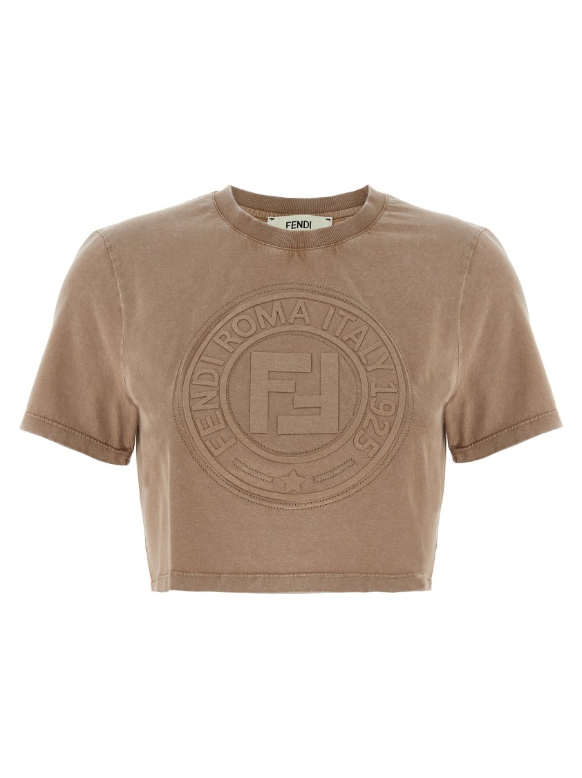 Tシャツ・カットソー FENDI 3D 'Fendi Roma' T-shirt Brown Fendi 3D ' Roma' T-Shirt in Brown | THE LIST