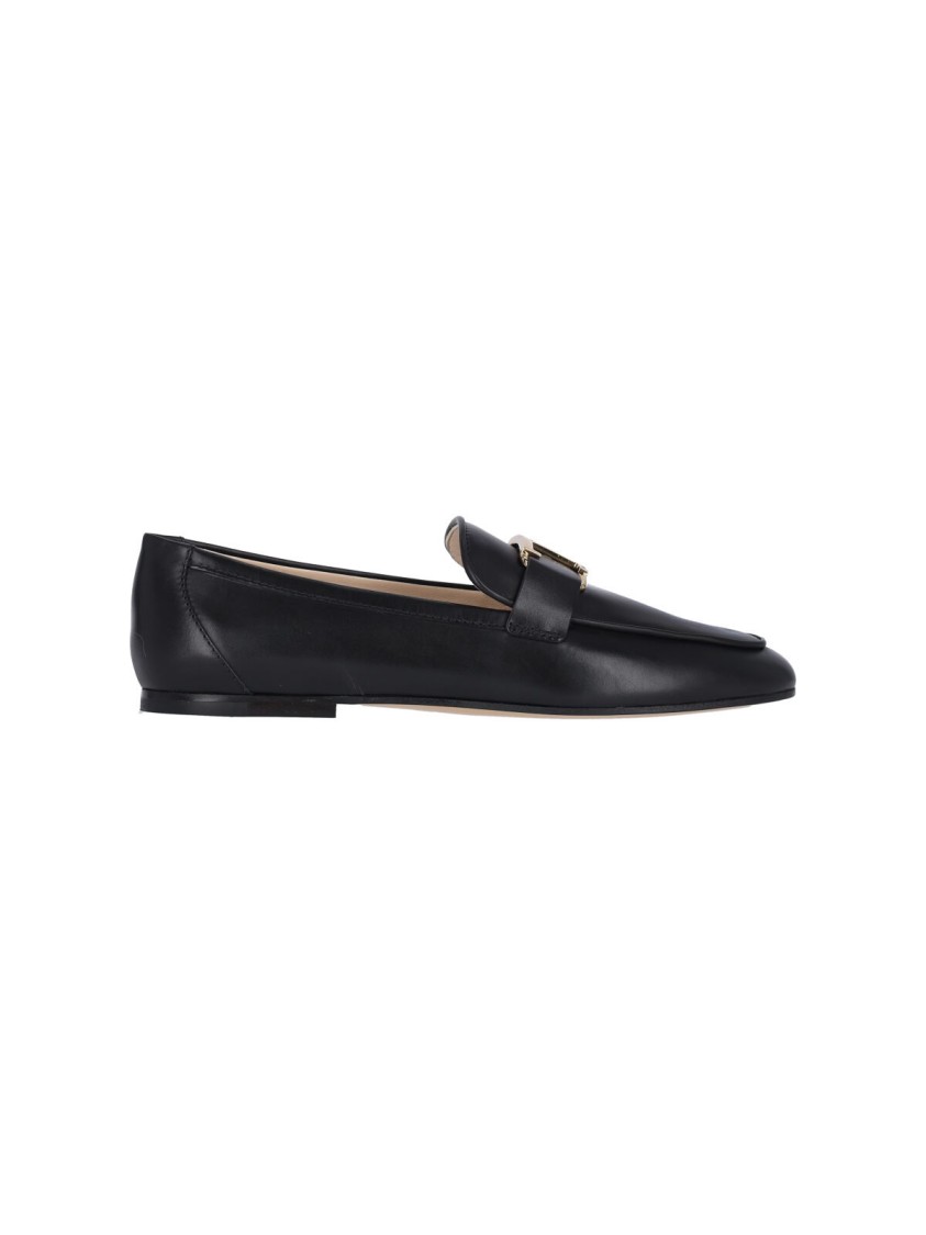 Shop Tod's T Timeless' Moccasins – Black