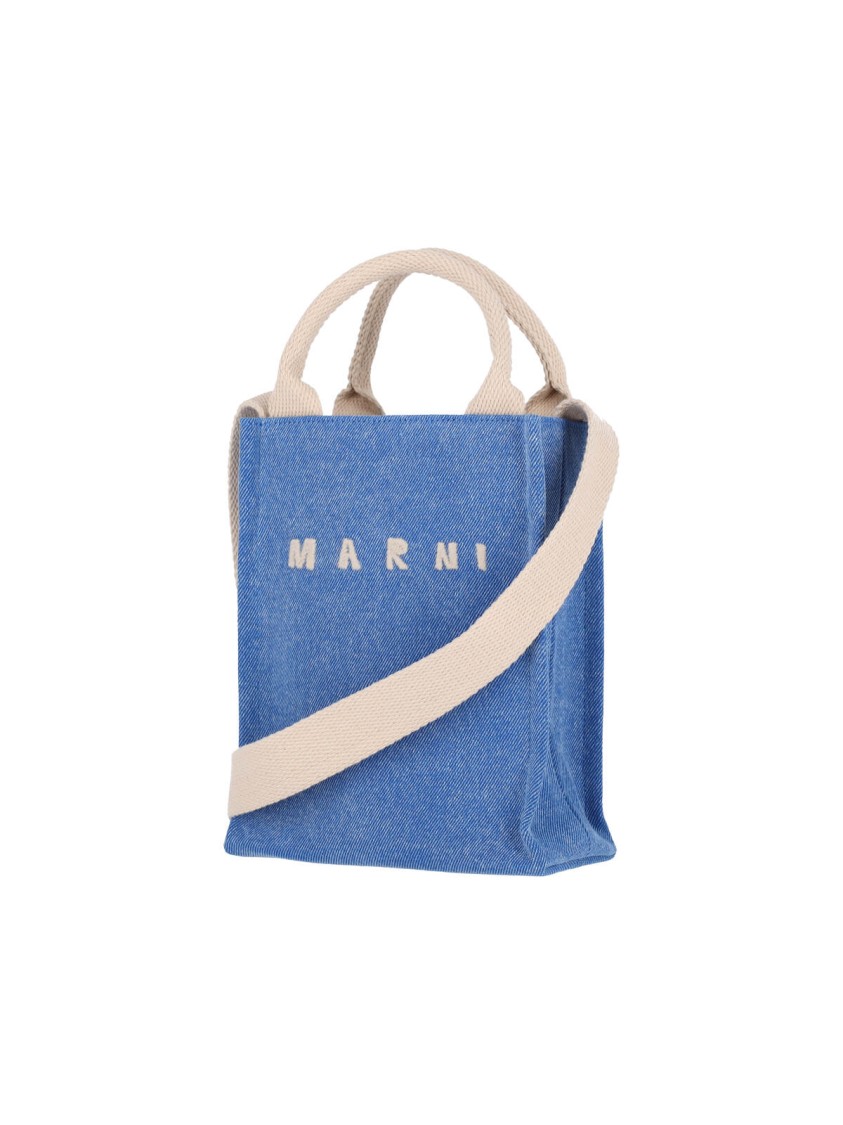 Marni Shopper Bag With Shoulder Strap And Top Handles