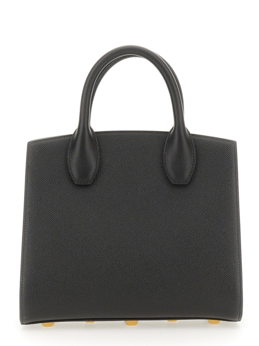 Ferragamo Studio Box Mini Leather Top-handle Bag