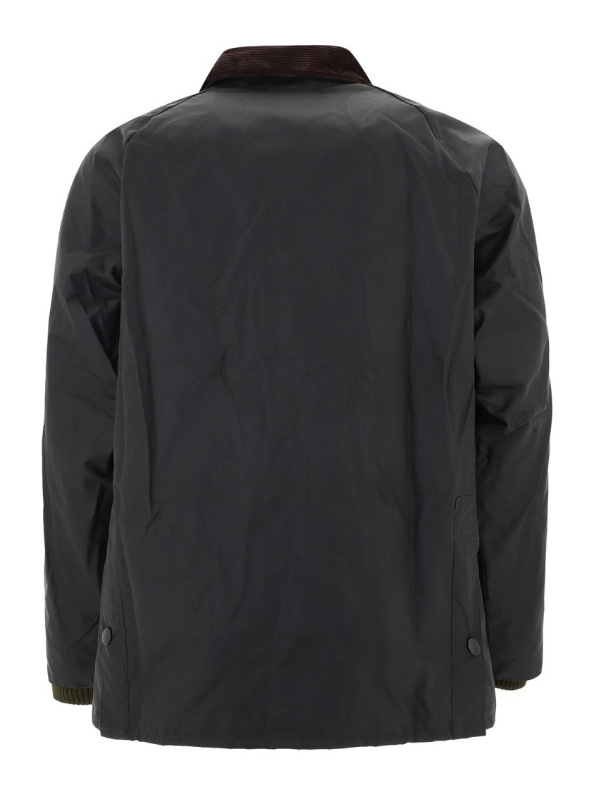 Barbour Bedale Wax Jacket In Gray