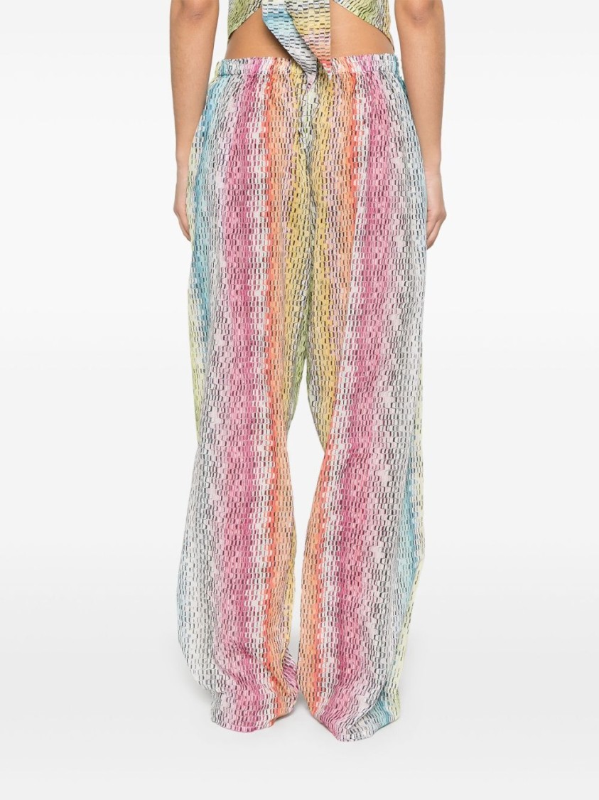 Missoni Relaxed-fit Pants In Vibrant Multicolored Pattern In Multi