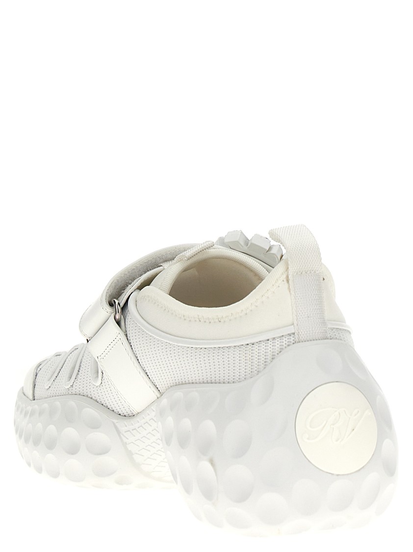 Roger Vivier 'viv' Run Light Trekky' Sneakers In White