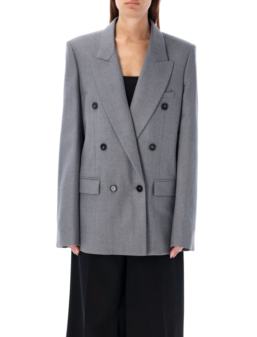 Stella Mccartney Grey Double-breasted Blazer
