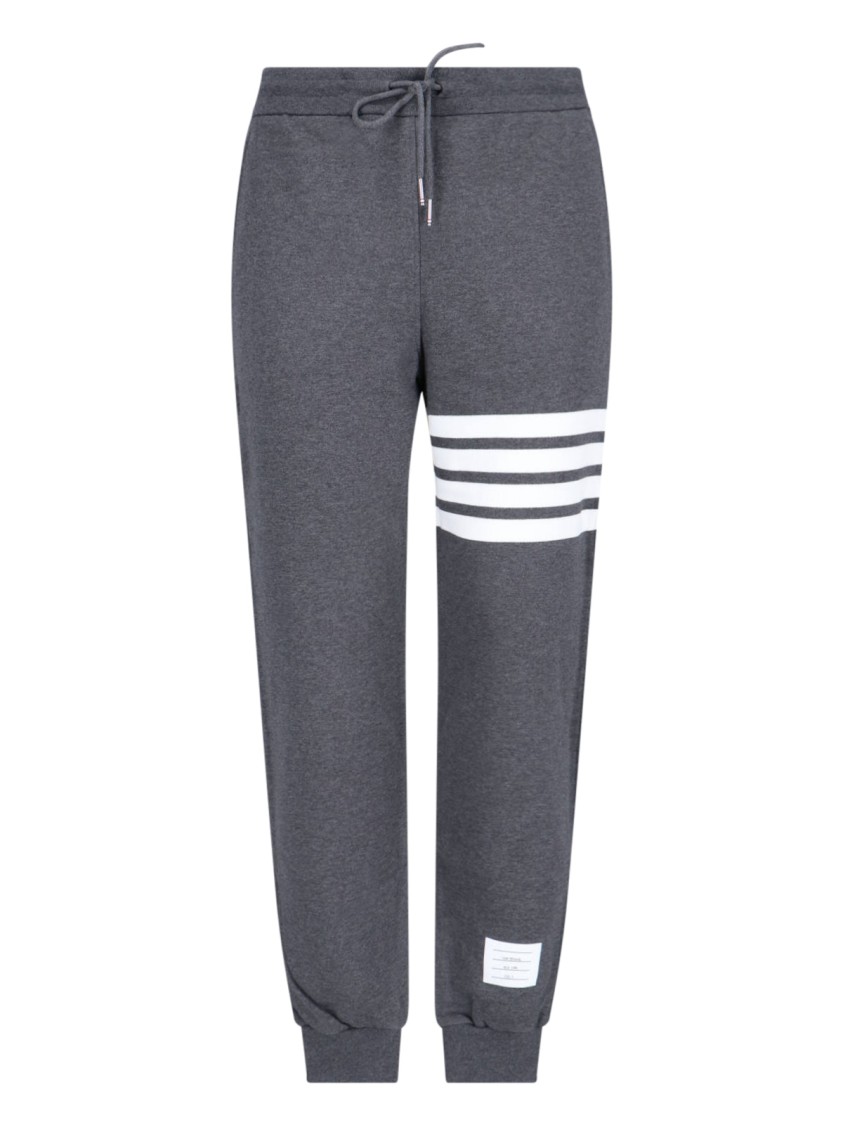 Thom Browne 4-bar Track Pants In Gray