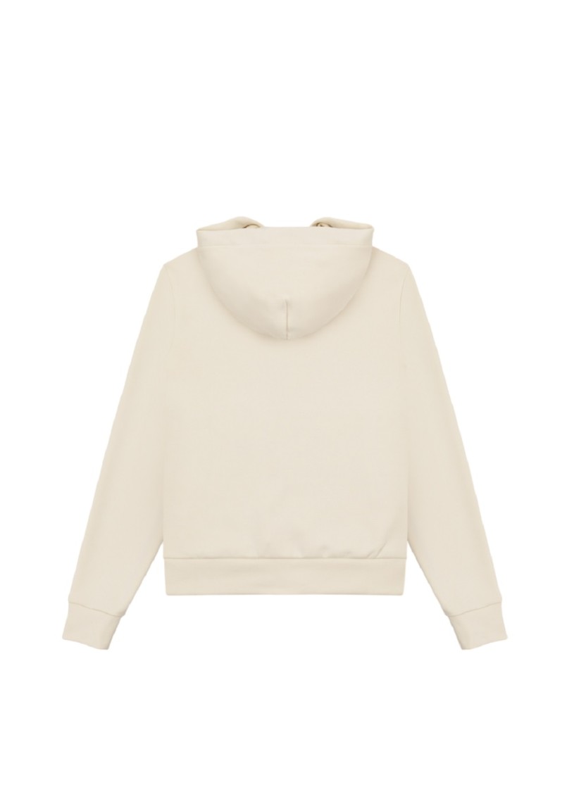 Colmar Originals Modal Cotton Hoodie With Full Zip In Neutrals