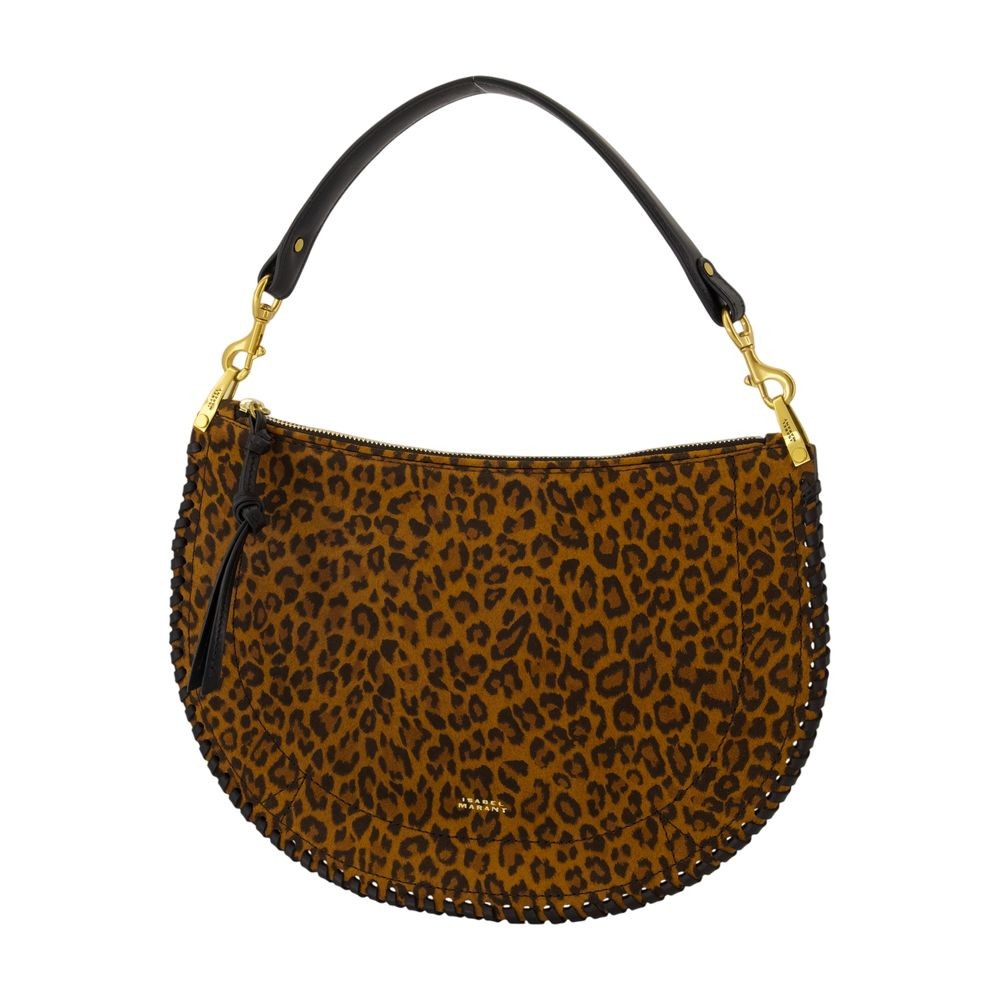 Isabel Marant Oskan Soft Zip Gb Crossbody - Leather - Printed In Black