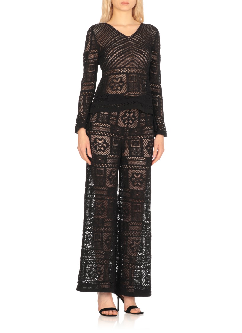 D Exterior D. Exterior Black Cotton Sweater
