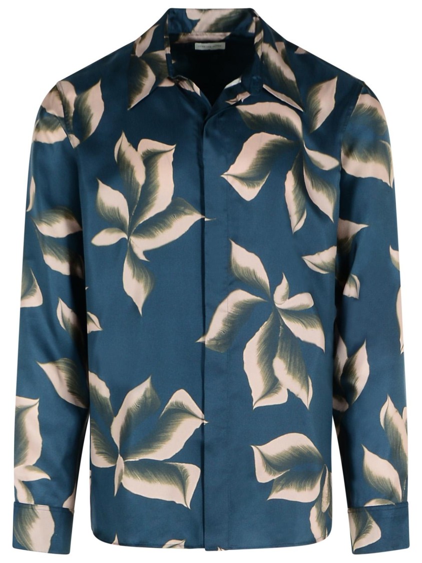 Dries Van Noten Carvies Shirt And Blouse Blue In Blue