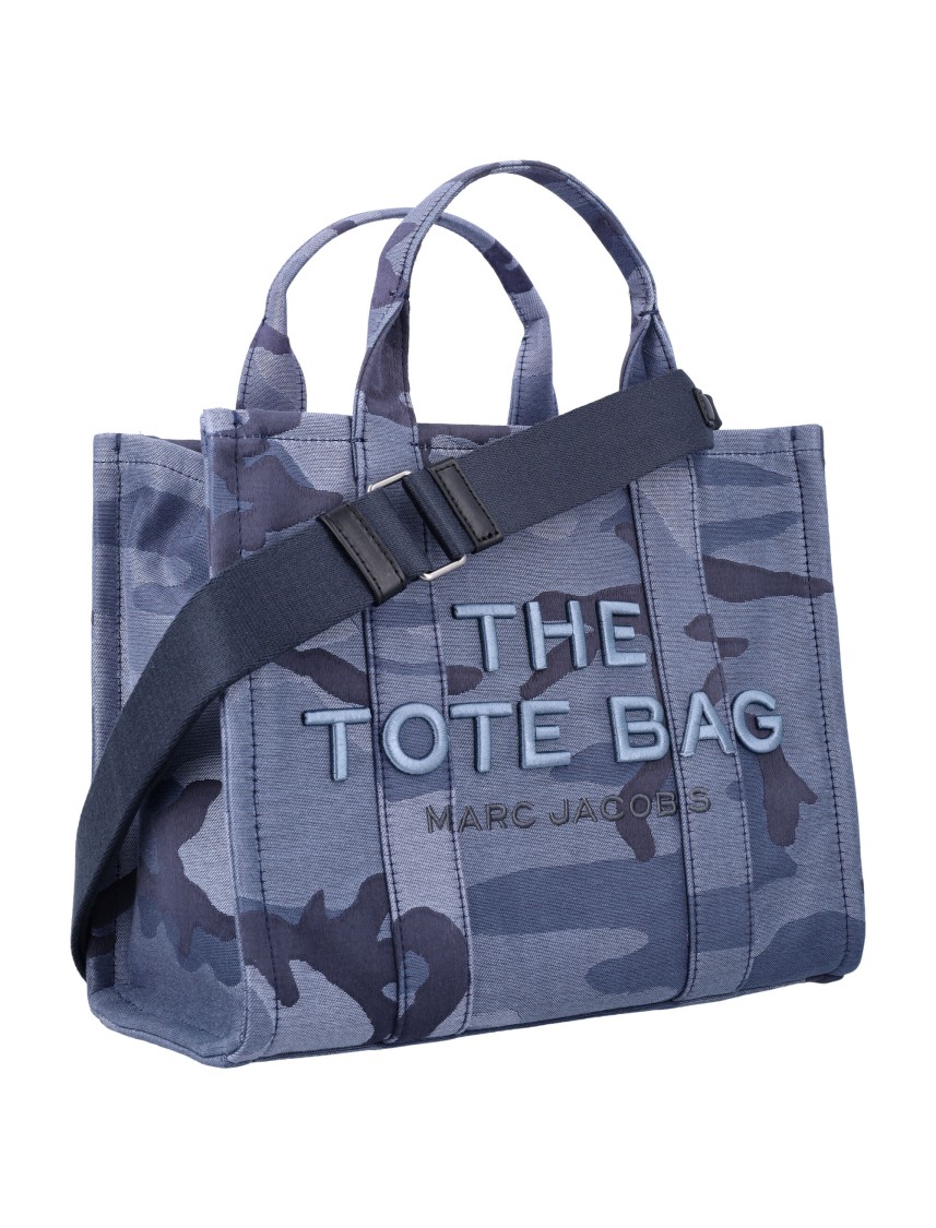 Marc Jacobs The Camo Jacquard Large Tote Bag In Blue