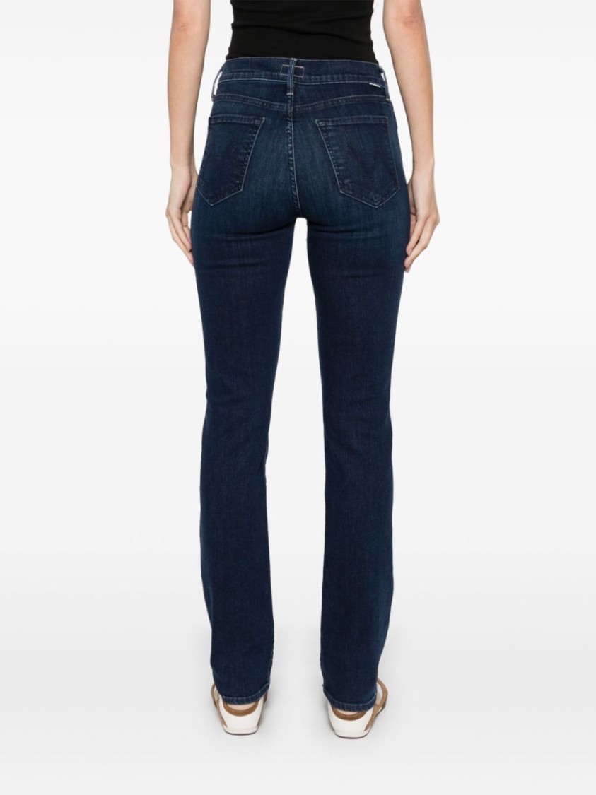 Mother The Rascal Skimp Jeans In Blue