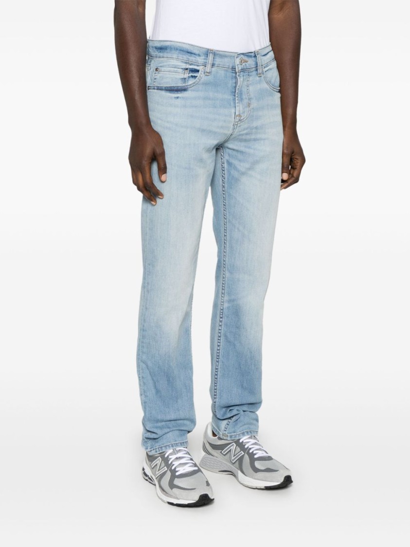 7 FOR ALL MANKIND 7 FOR ALL MANKIND LIGHT BLUE JEANS WITH CONCEALED FLY