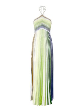Missoni Multicolored Chevron Print Lamé Thread Viscose Capri