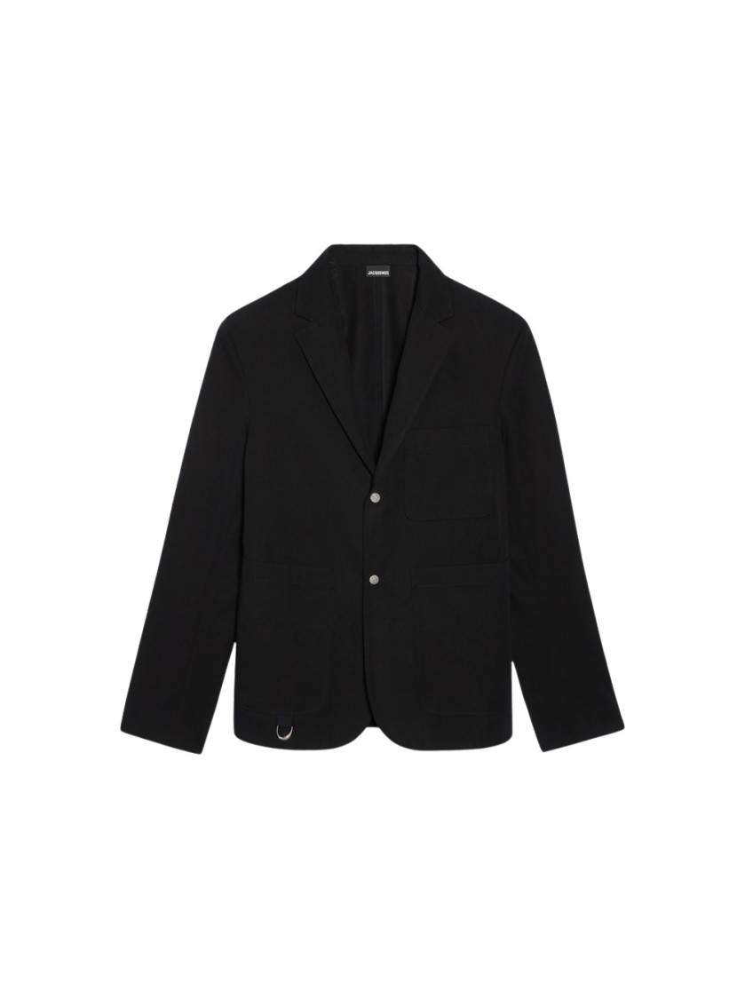 Jacquemus La Veste Jean Blazer In Black