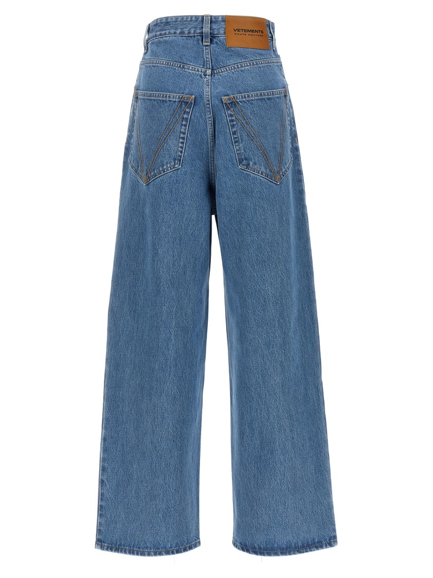 Vetements High-waisted Denim Jeans In Blue