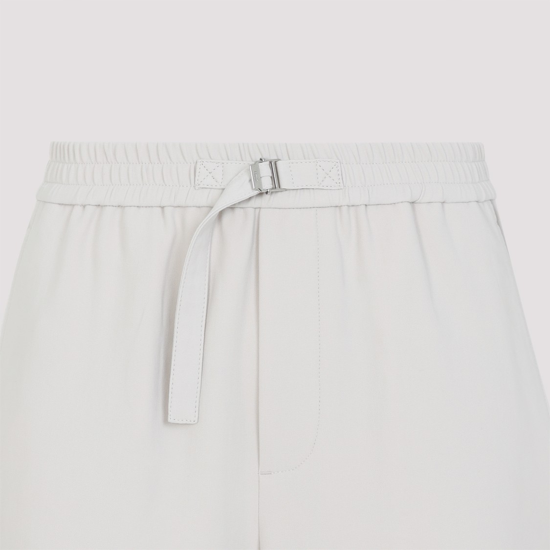 Shop Ami Alexandre Mattiussi Ami Straight Elasticated Pants In Neutrals