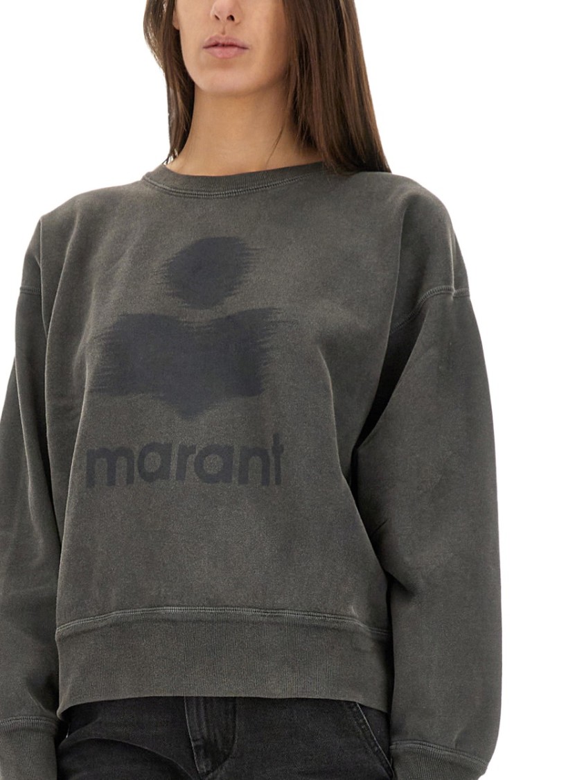 Isabel Marant Étoile Marant Etoile Women Moby Logo Cotton Sweatshirt In Multi