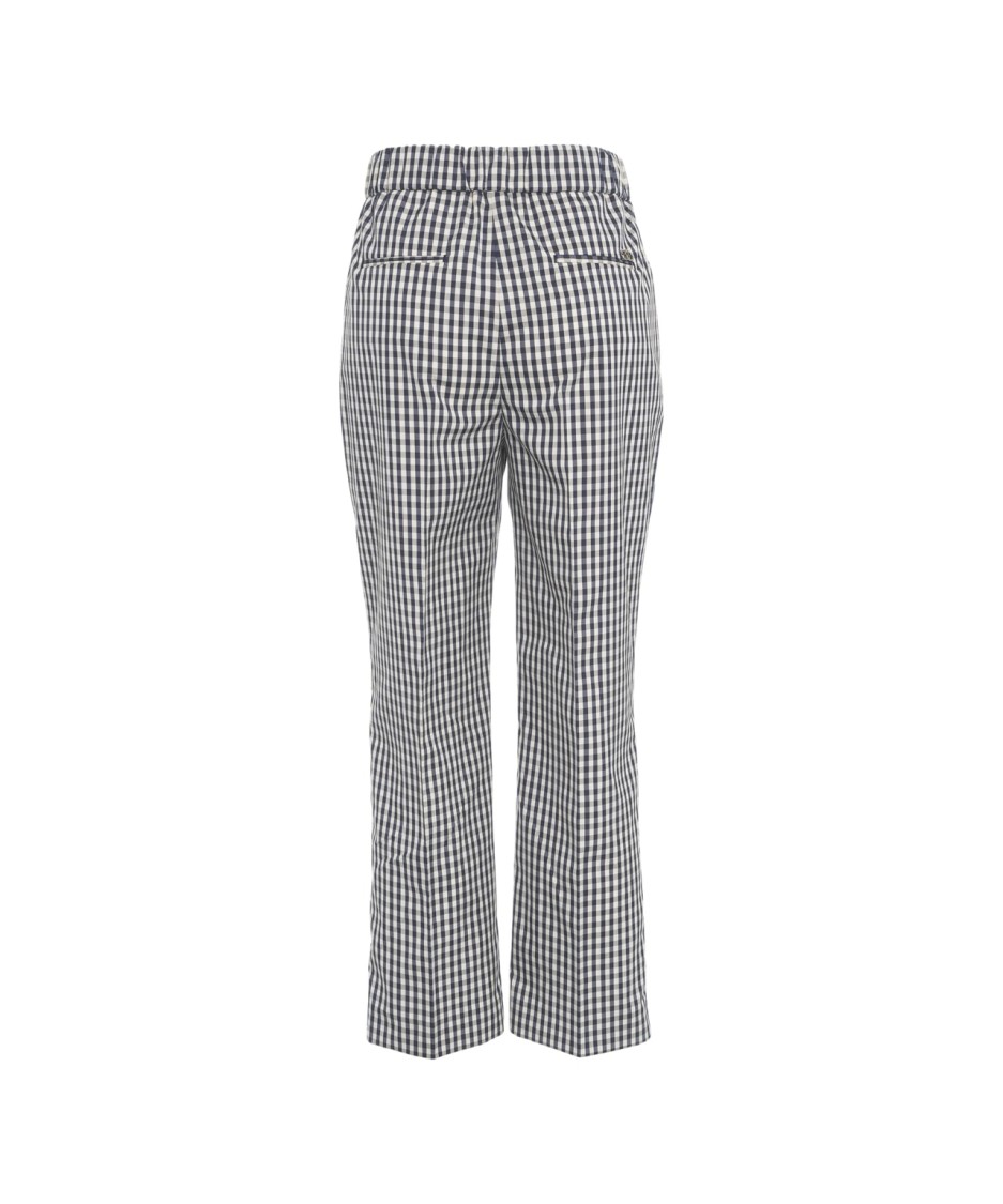 LIU •JO LIU JO CLASSIC CHECKED CHINO PANTS WITH TAILORED FIT