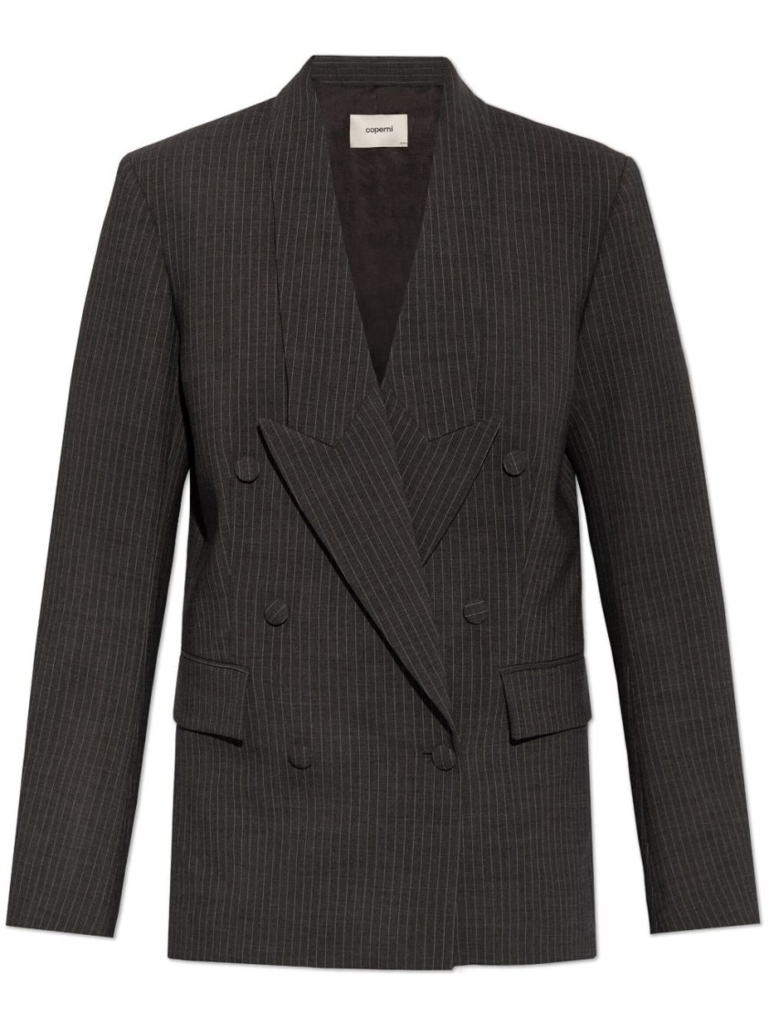 Coperni Double-Breasted Jacket Blazer in Black | THE LIST