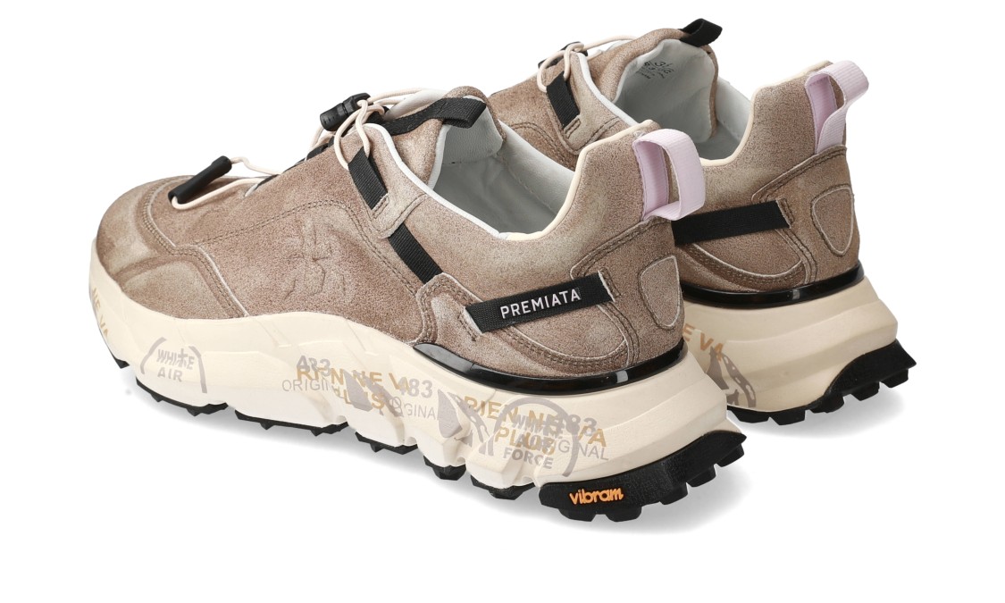 Premiata Chunky Sole Sneakers With Textured Upper