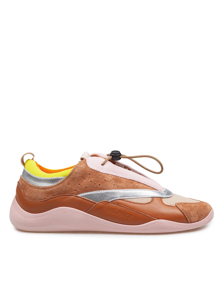 Shop Vic Matie Vic Matié Multicolor Split Leather Sneakers