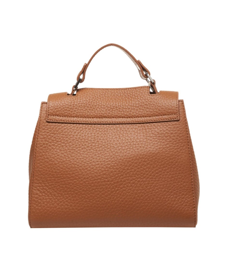 Orciani Brown Sveva Soft' Leather Handbag In Brown