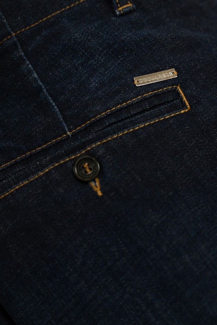 Dsquared2 Contemporary Relaxed-fit Denim Trousers With Soft Texture In Blue