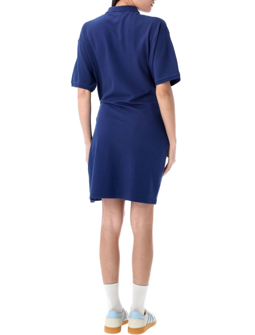 Shop Polo Ralph Lauren Faux-wrap Skirt Polo Mini Dress