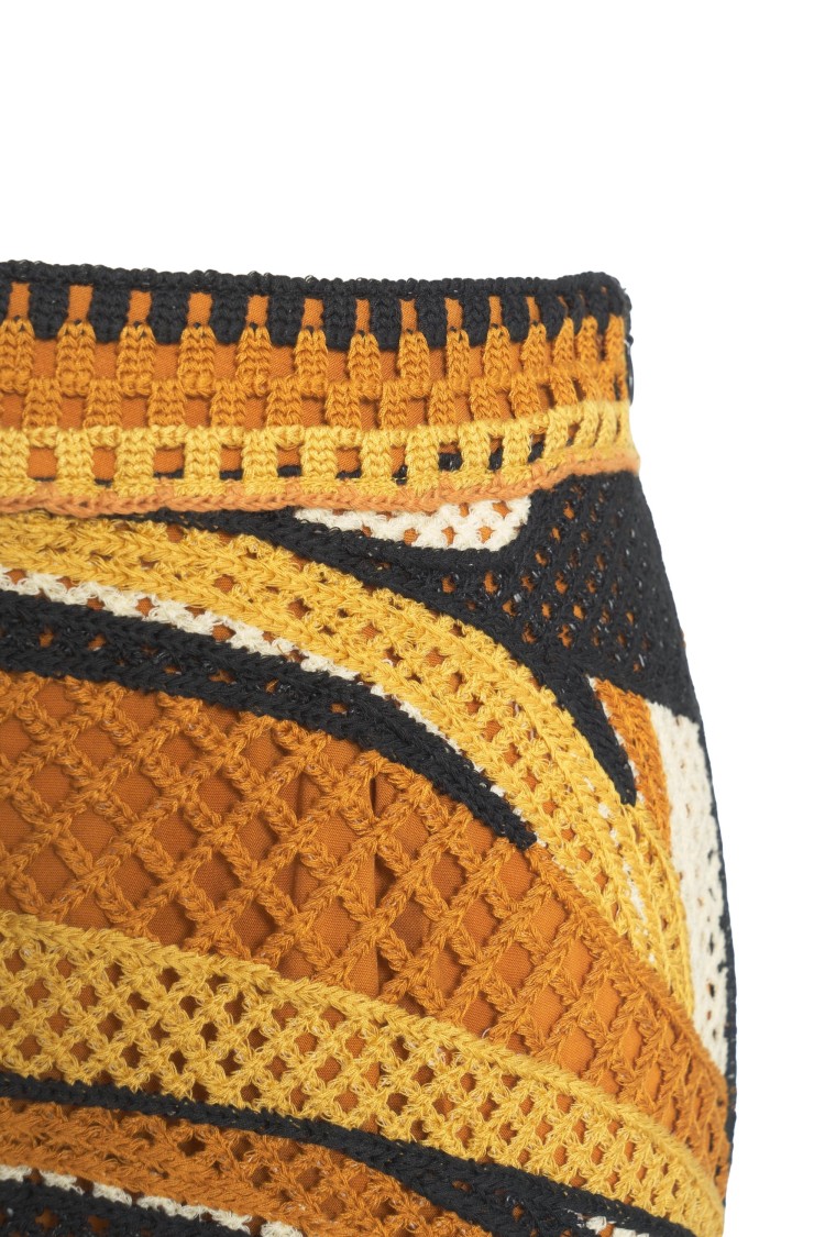FARM RIO FARM RIO VIBRANT CROCHET MAXISKIRT