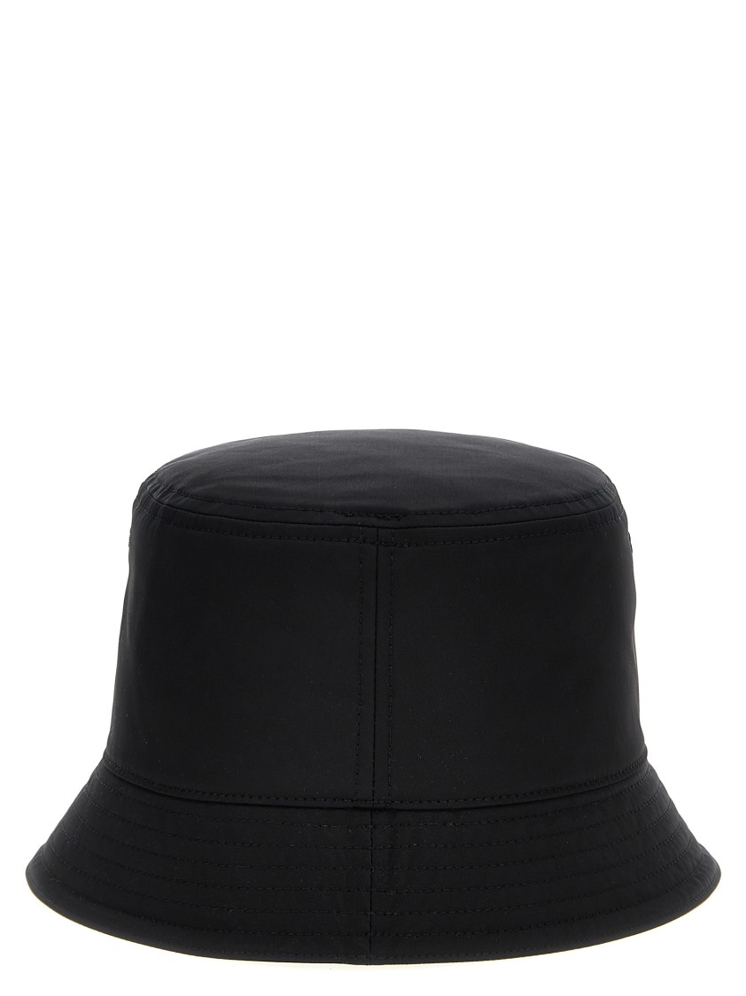 Valentino Garavani Black Nylon Bucket Hat In Black