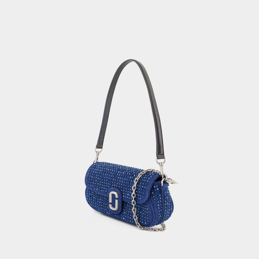 Shop Marc Jacobs The Clover Shoulder Bag - Cotton - Blue In Green