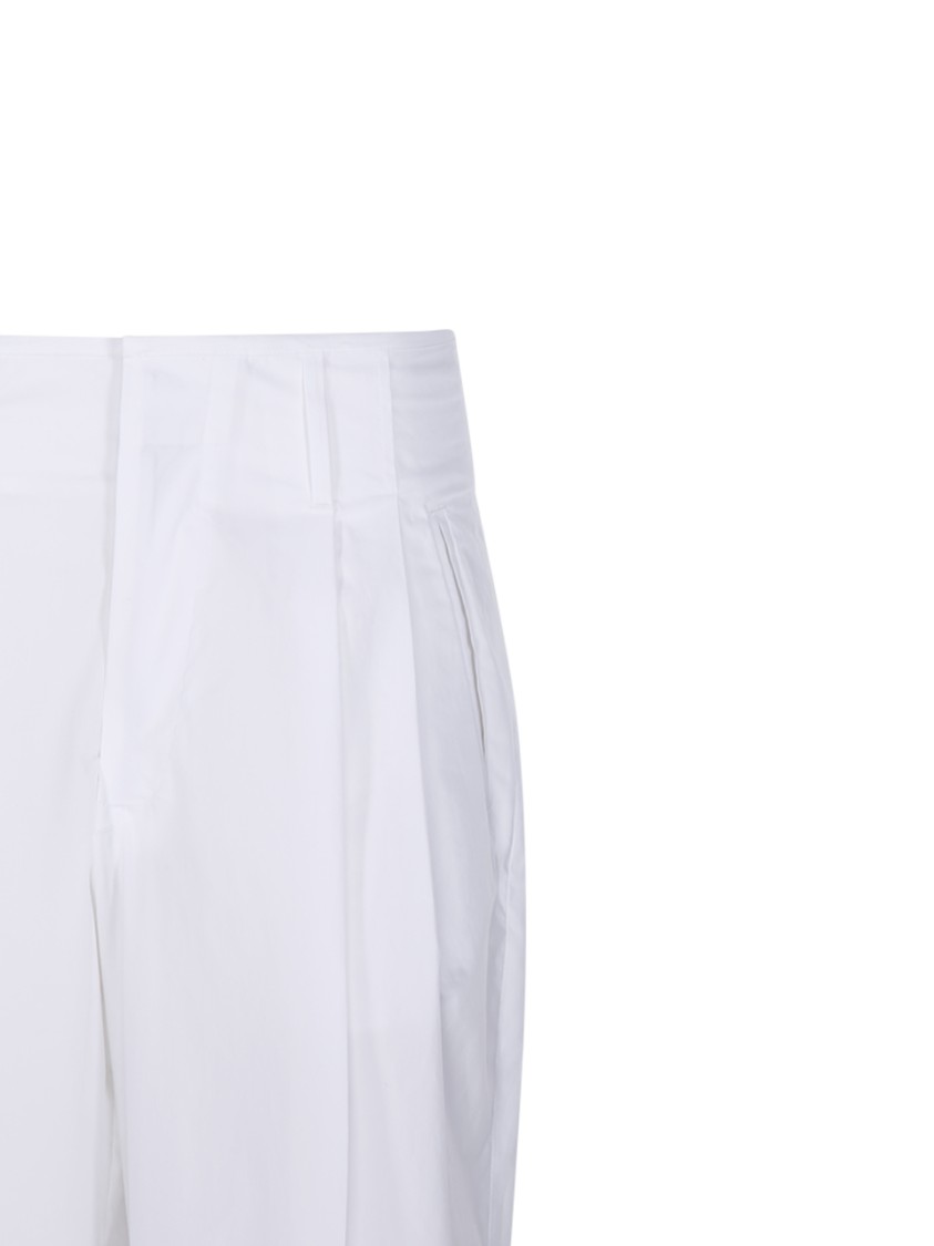 Shop Darkpark Diana Tailored Cuff Pant In White