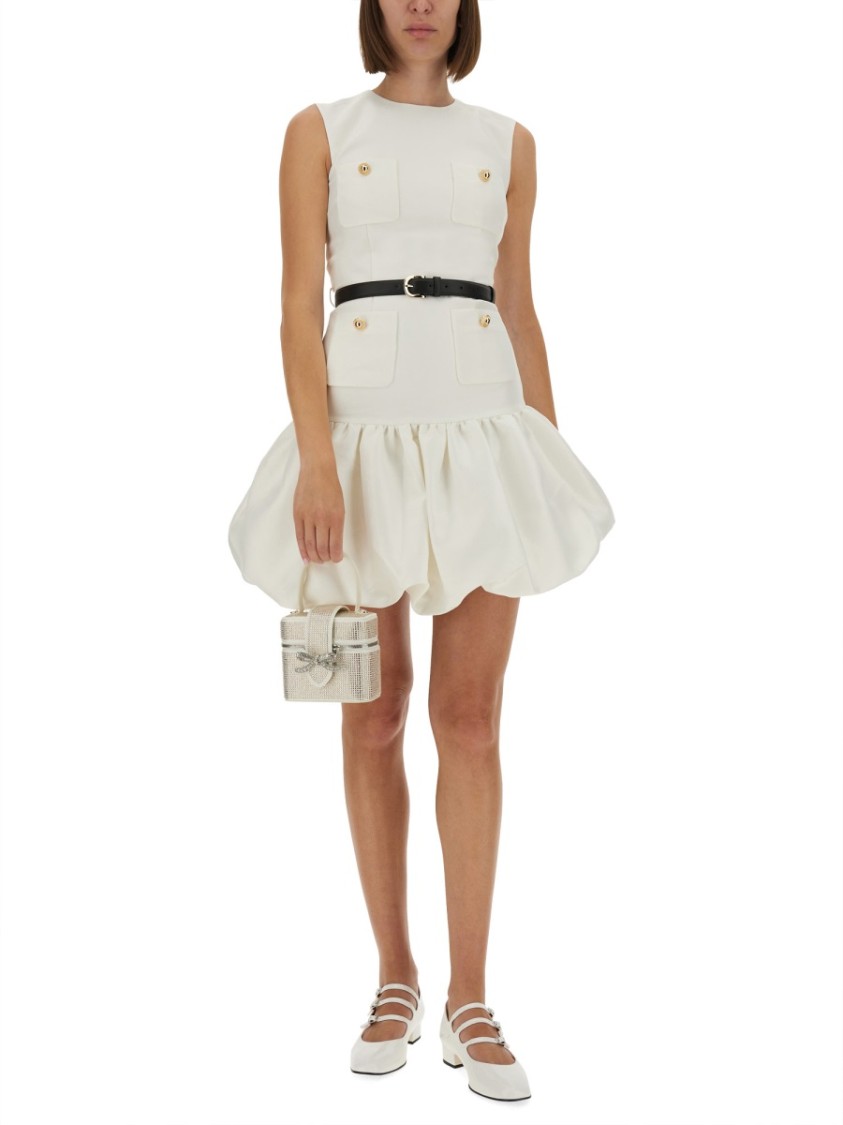 Self-portrait Self Portrait Women Taffeta Mini Dress In Gray
