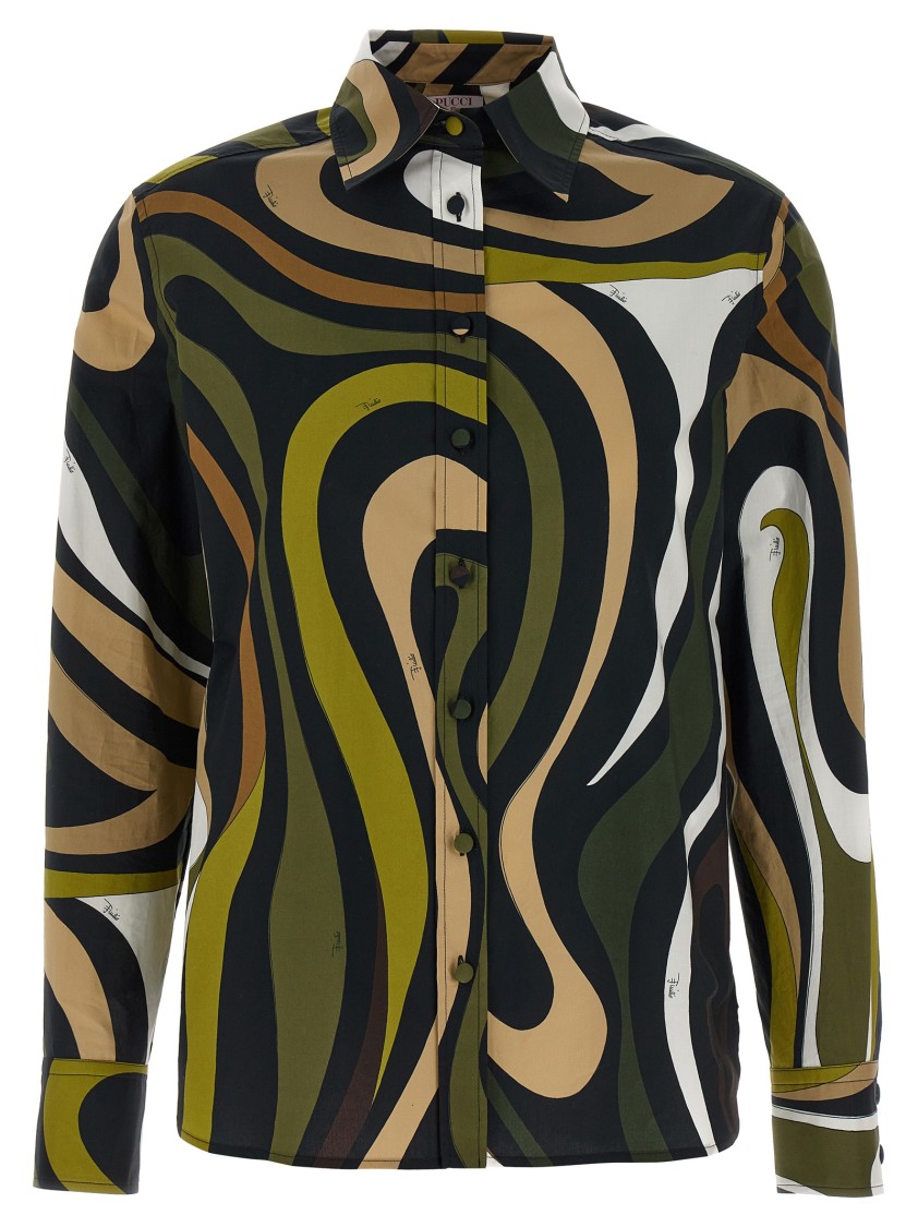 Pucci Emilio  Marble Shirt In Black