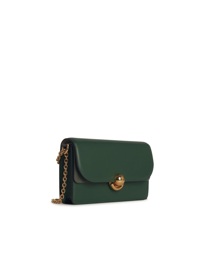 Shop Furla Green Leather Crossbody Bag