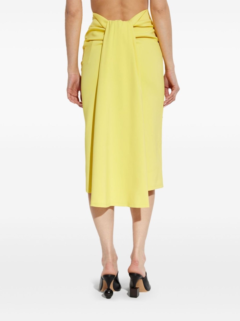 Shop Jacquemus High-waisted La Jupe Sablier Skirt