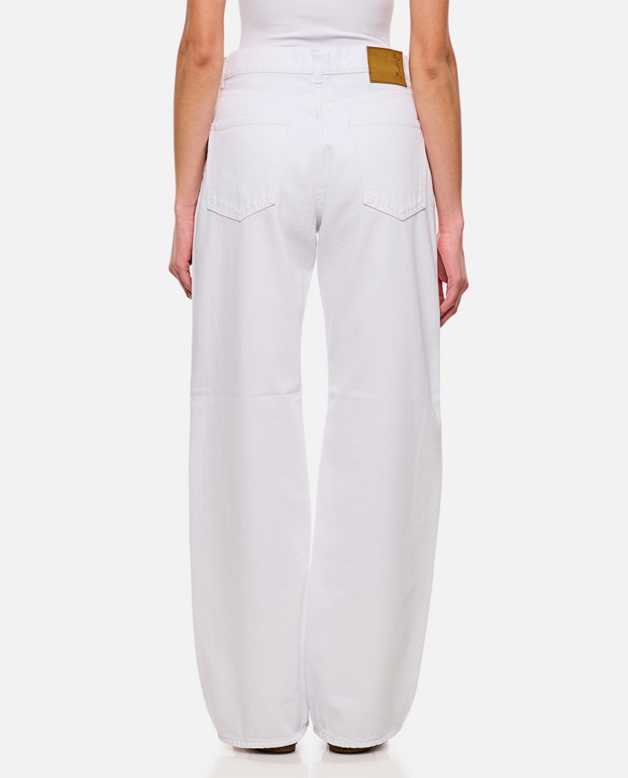 Shop Haikure Korea Optical White 5-pocket Jeans