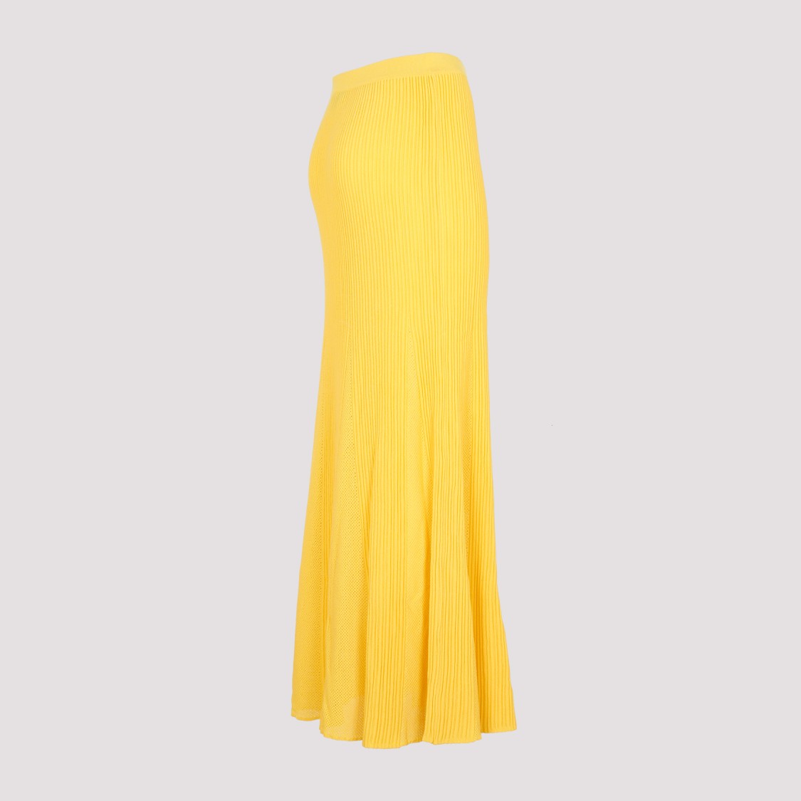Gabriela Hearst Eula Pleated Midi Skirt In Gold