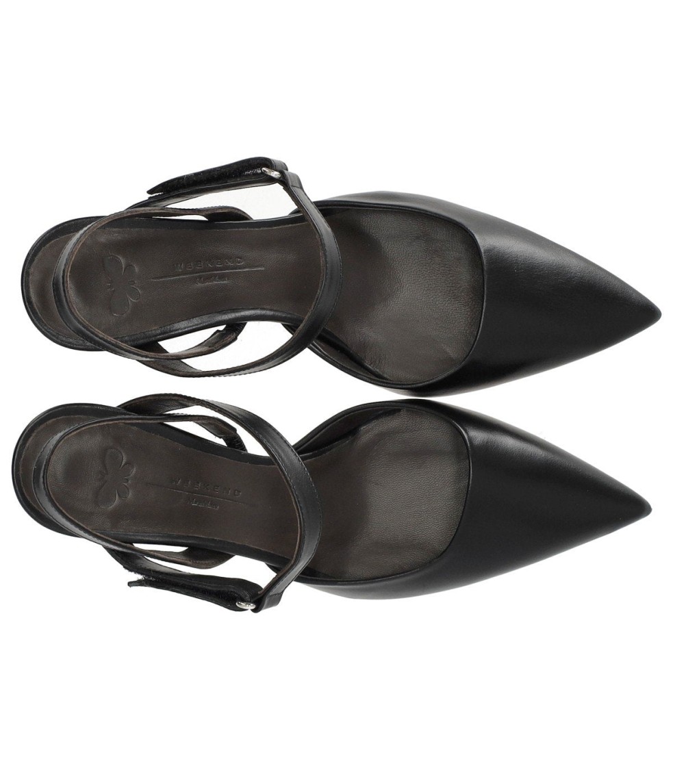 Max Mara Palo Black Slingback Pump In Black