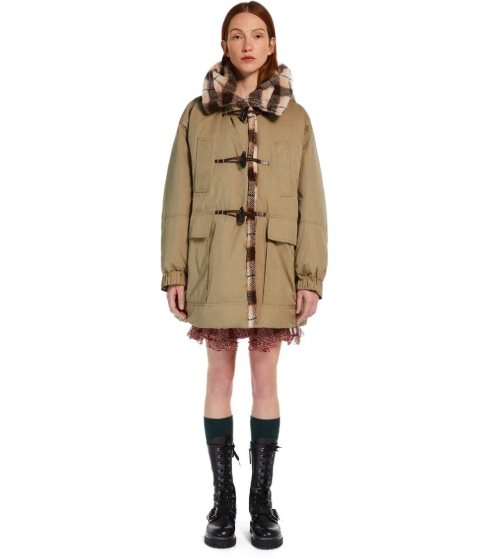 Shop Max Mara Susa Beige Parka In Neutrals