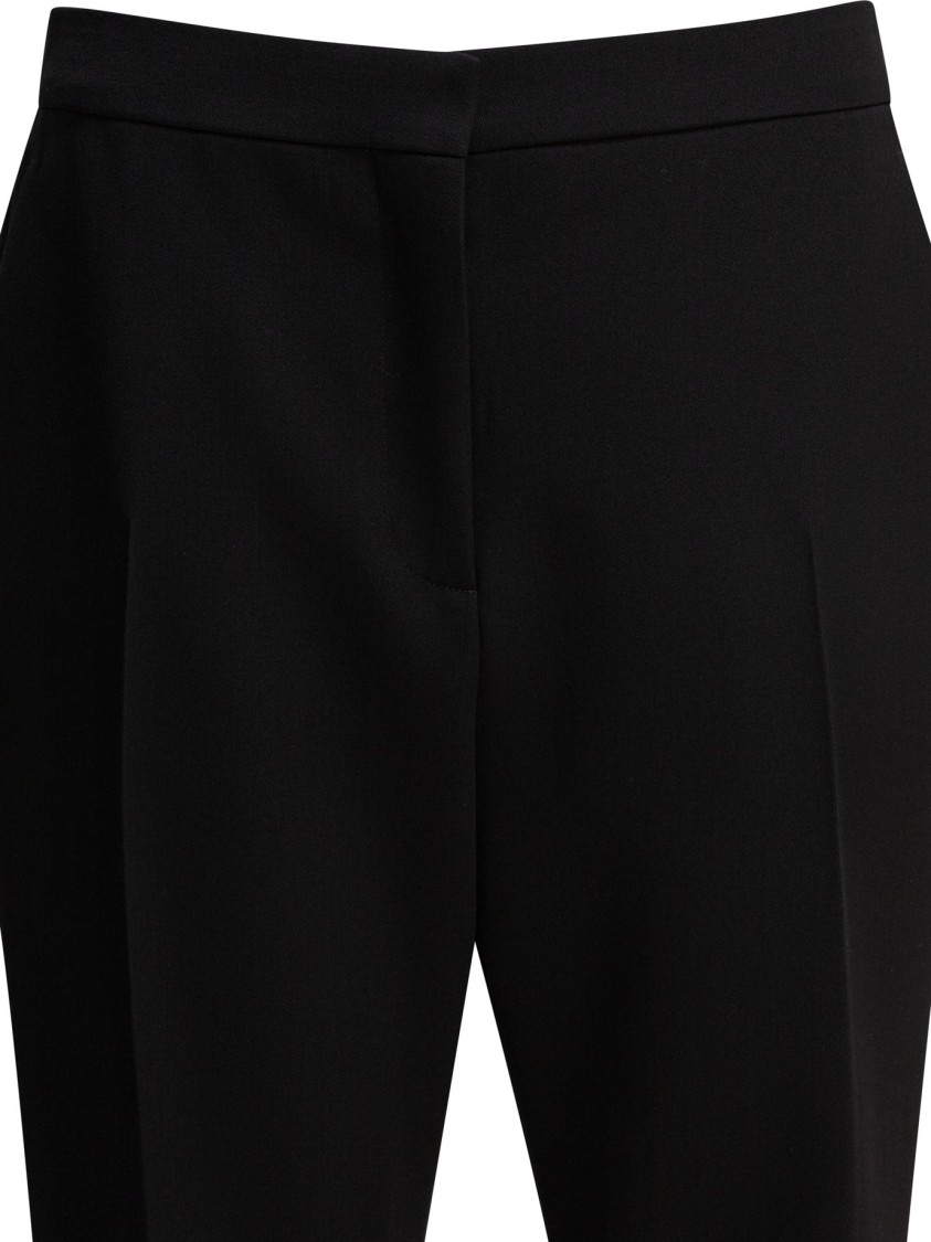 Givenchy High-rise Flared Trousers In Luxurious Wool In Black