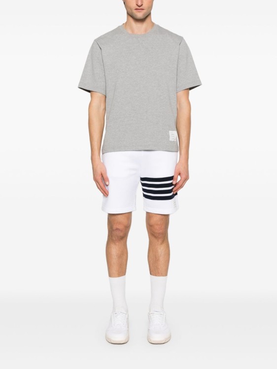 Thom Browne Heather Grey Oversized Short-Sleeve Jersey Tee T Thom Browne Heather Grey Oversized Short-Sleeve Jersey Tee T