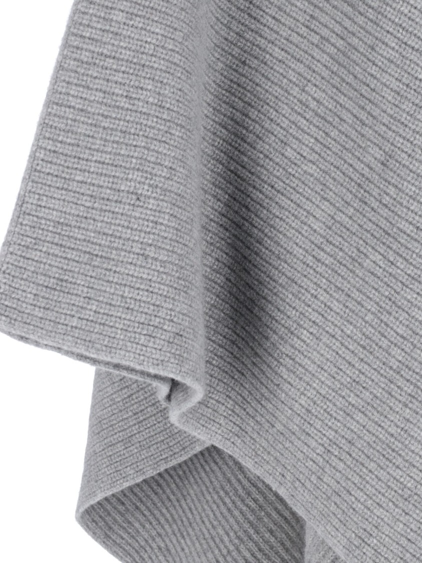 Shop Stella Mccartney Wool And Cashmere Cape – Grey