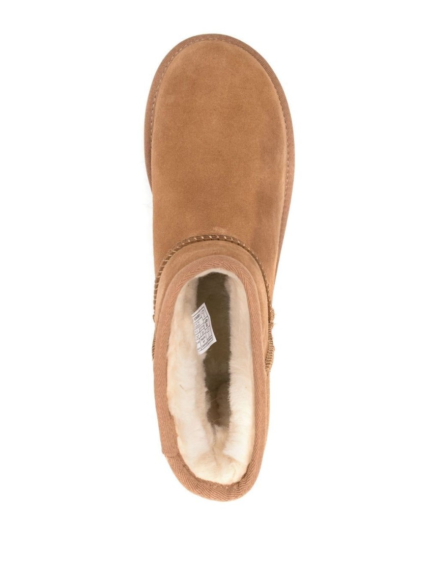 Shop Ugg Brown Boots With Leather And Suede Finish